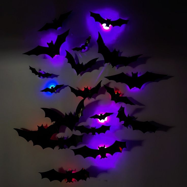 Transform your Halloween scene with the 3D Bat Design LED