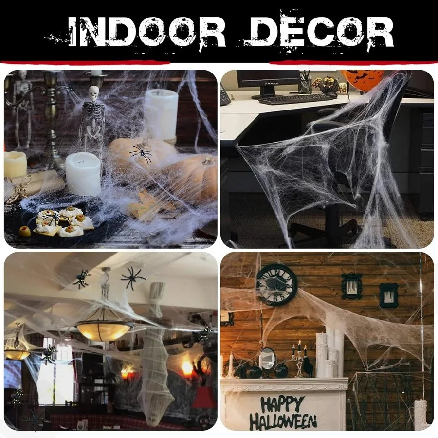 Halloween Spider Webs Decor Indoor and Outd