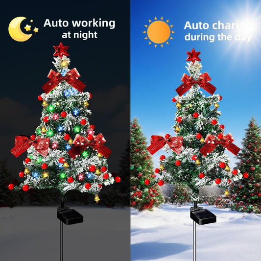4-Pack solar Christmas tree lights