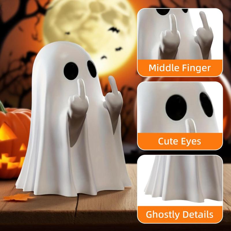 Halloween Middle Finger Love Ghost Ornaments