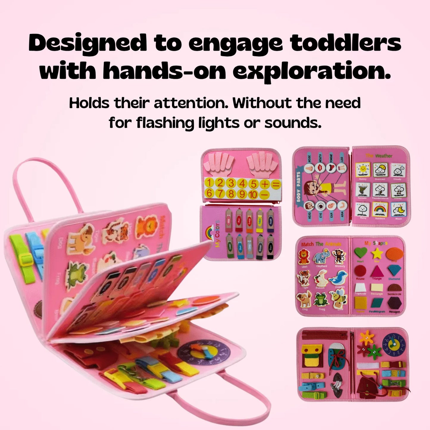 Marrygif™ Montessori Busy Board