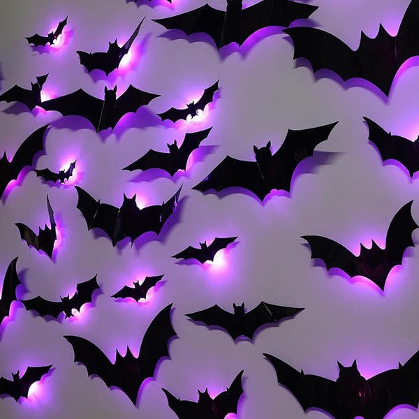 Transform your Halloween scene with the 3D Bat Design LED