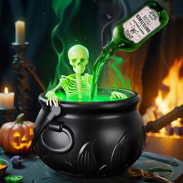 Halloween Decor with Magic Floating Potion Bottles & Diffuser