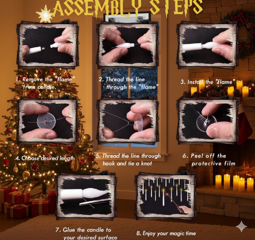 Flameless Magic Floathing candles