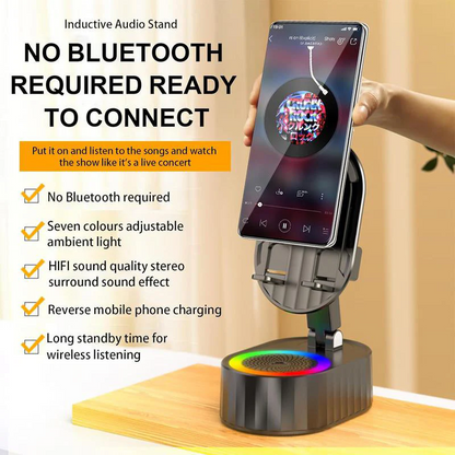 Wireless Bluetooth Speaker with Phone Holder