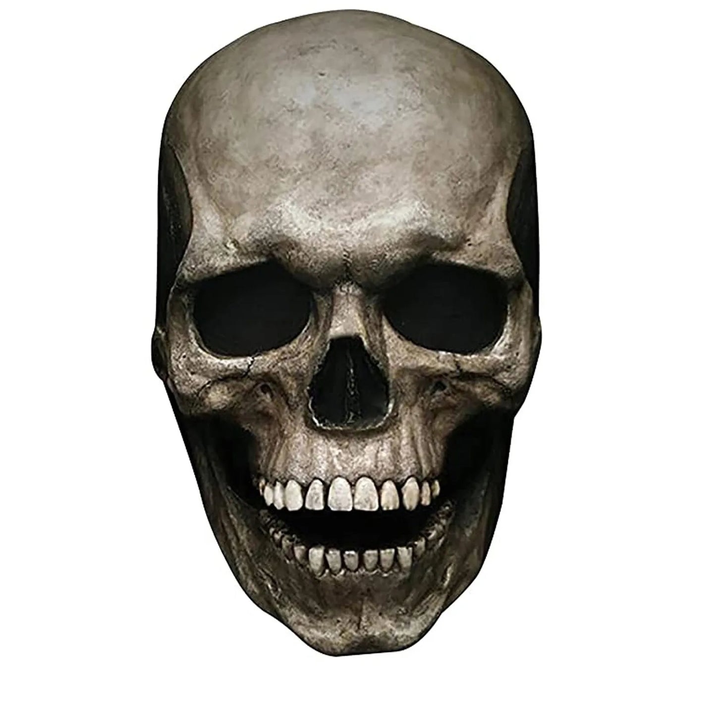Halloween Creepy Full Head Mask With Moving Jaw Scary Realistic Latex Helmet With For Adults, Halloween Cosplay Horror Mask