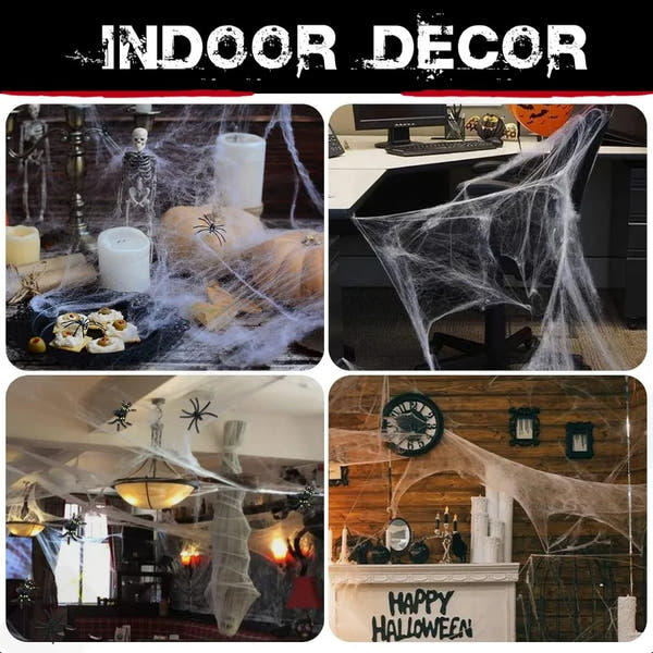 Halloween Spider Webs  Decor Indoor and Outd