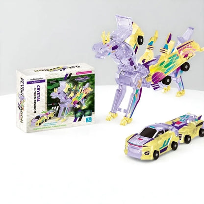 🎁Children's Day Special✨ Collision Transforming Dragon Car Toy