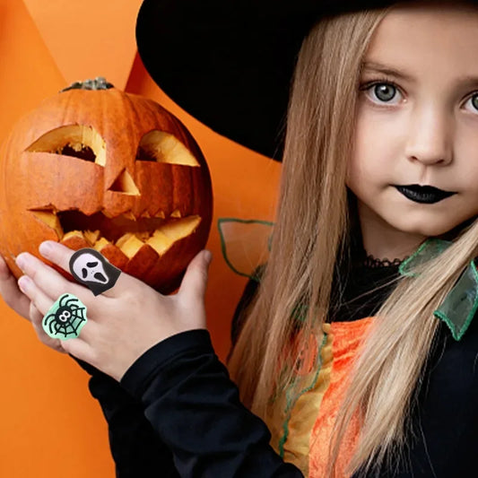 Halloween Rings for Children Glow