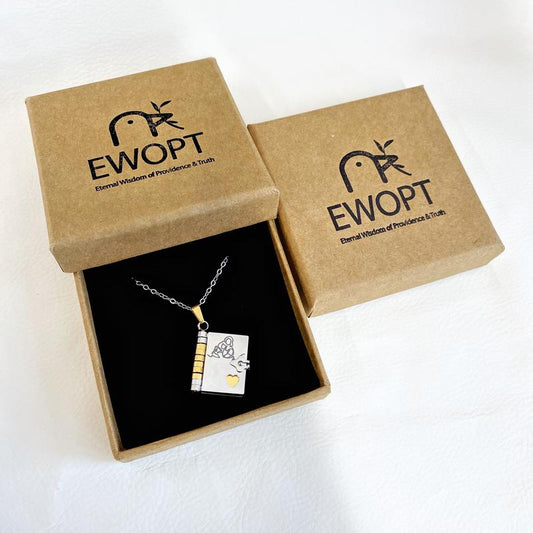 Book Necklace for Grandson/Granddaughter/Daughter/Son.Meaningful Jewelry of Love – Perfect Christmas Gift for Her/Heartfelt Black Friday Surprise